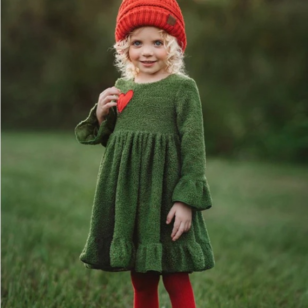 NWT Grinch inspired Holiday / Christmas Dress by Only Little Once 🎄